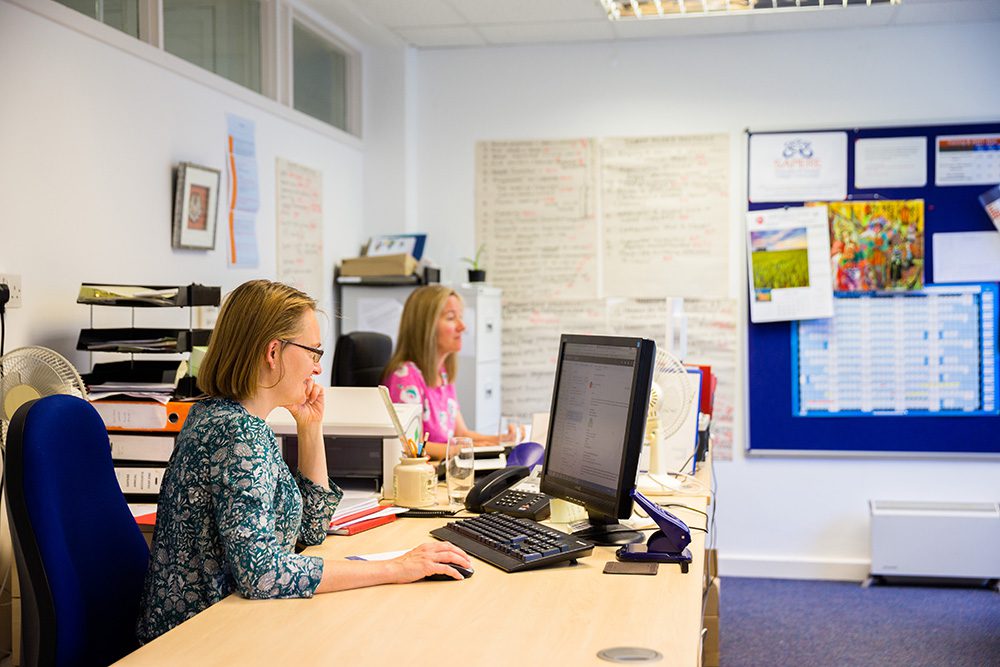 Image of people working in an office space at Culham Innovation Centre